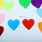 2 Pack Heart Garland Valentines Colorful Heart Banner for DIY Wedding Anniversary Rainbow Party Decorations